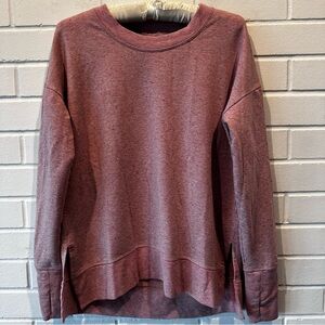 Athleta pink sweatshirt with speckles